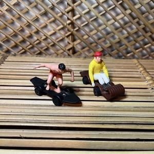 Vintage Marx Toy Bundle of Surfer and Sledder wheels cars toys Collectible